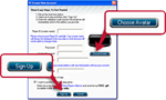 Creating a free FullTilt Poker account - Step 3: Select your nickname and avatar 'Choose Avatar' click 'Sign Up' to continue