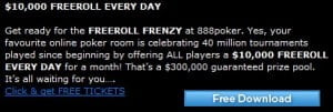 888 poker freeroll frenzy