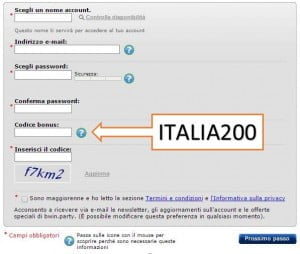 Party Casino Codice Bonus