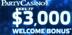PartyCasino Slots Bonus Code bonus jusqu'à 3000 à Party Casino