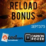 ACED CarbonPoker Poker Code de bonus reload