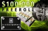 carbon poker freeroll 100k