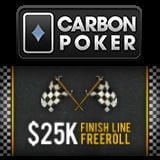 carbon poker freeroll finish line