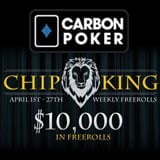 Chip King Freeroll Torneio - Carbon Poker