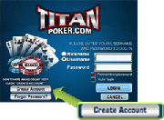 Step 9 - Create new player account at TitanPoker.
