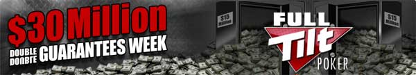 Full Tilt Poker dobbelt garantier uge