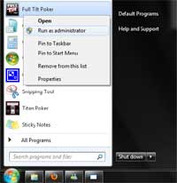 full tilt poker update error
