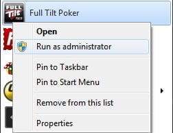 Full Tilt Poker-Update-Fehler