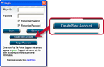 Creating a free FullTilt Poker account - Step 1: Create a new account by clicking the Create New Account button