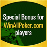 LuckyAce Poker bonus code for new depositing players 100% match bonus to $400 as a welcome bonus at LuckyAcePoker