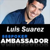 Luis Suarez verbindet 888 Poker