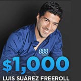 Luis Suarez Freeroll Turnier 888Poker