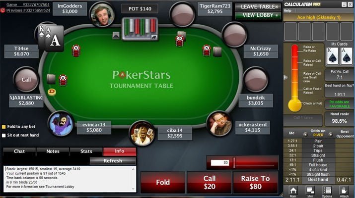 Poker odds calculator pokerstars