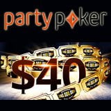 PartyPoker Bonus Turniertickets $40