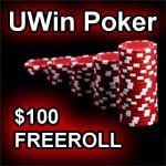 UWin Poker torneo $100 Freeroll 
