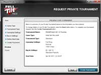 Full Tilt Poker pedido previsão torneio privado