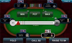 Rush Poker mobile Tisch