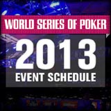 wsop 2013 schedule